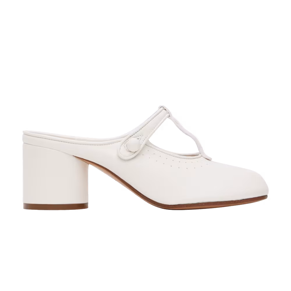 Maison Margiela Women's Tabi Mary Jane Mule Marshmallow