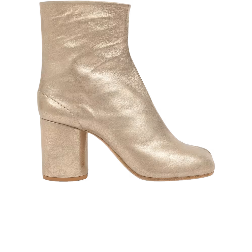 Maison Margiela Women's Tabi Ankle Boot Cream Gold