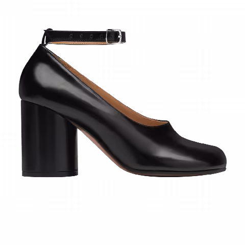 Maison Margiela Wmns Tabi Leather Heels 'Black'