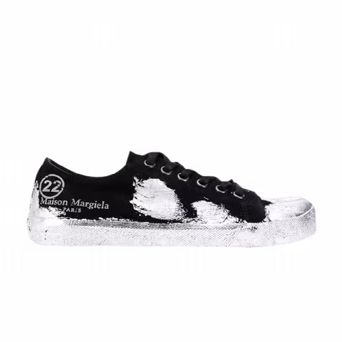 Maison Margiela Wmns Velvet Tabi 'Paint Effect - Black'