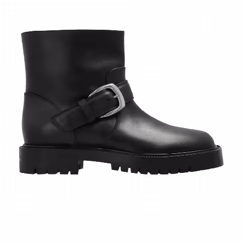 Maison Margiela Wmns Tabi County Buckle Ankle Boot 'Black'