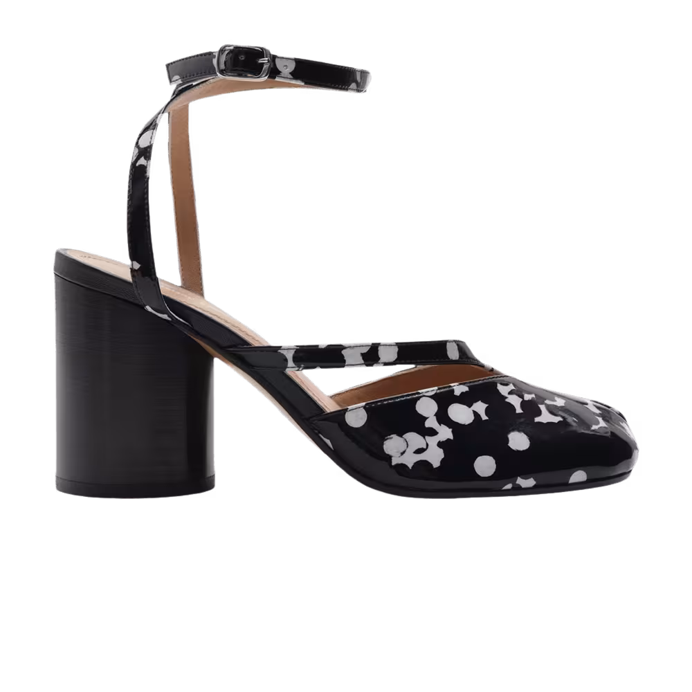 Maison Margiela Women's Tabi Sandal Pump Black White