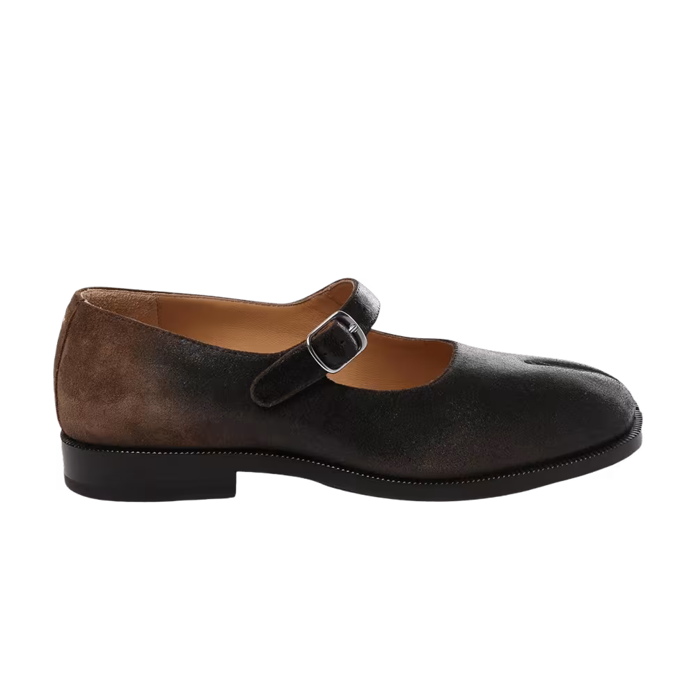 Maison Margiela Women's Tabi Mary Jane Brown Black