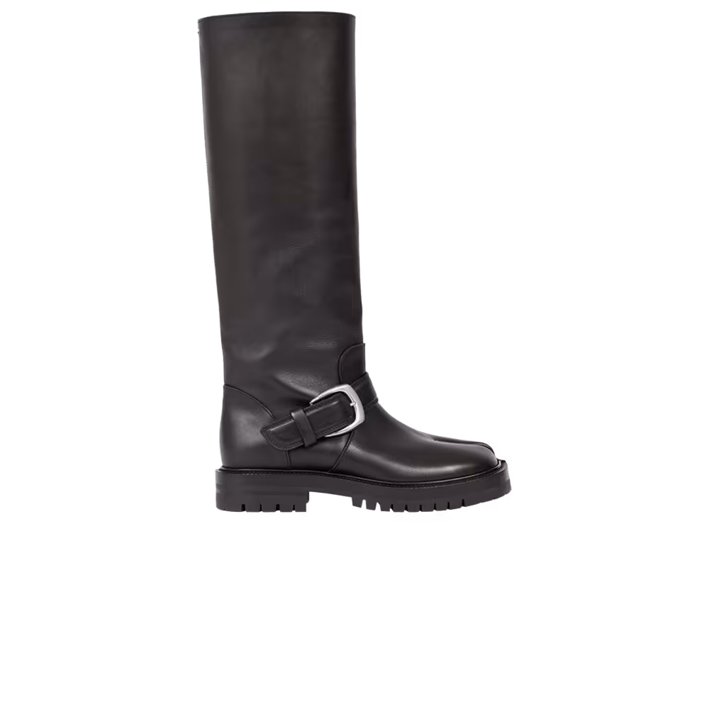 Maison Margiela Women's Tabi County Knee Boot Black