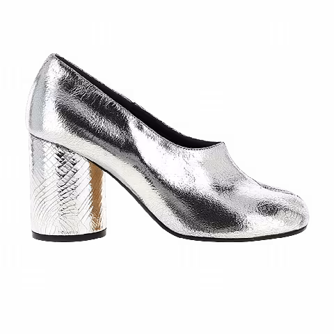 Wmns Maison Margiela Tabi Ankle Boot 'Cracked Metallic Silver'