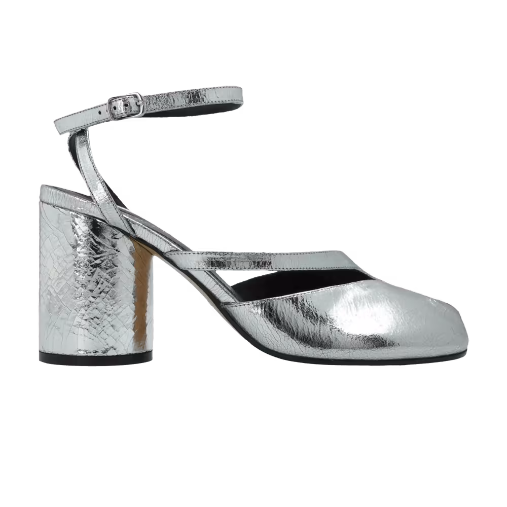 Maison Margiela Women's Tabi Pump Sandal Silver