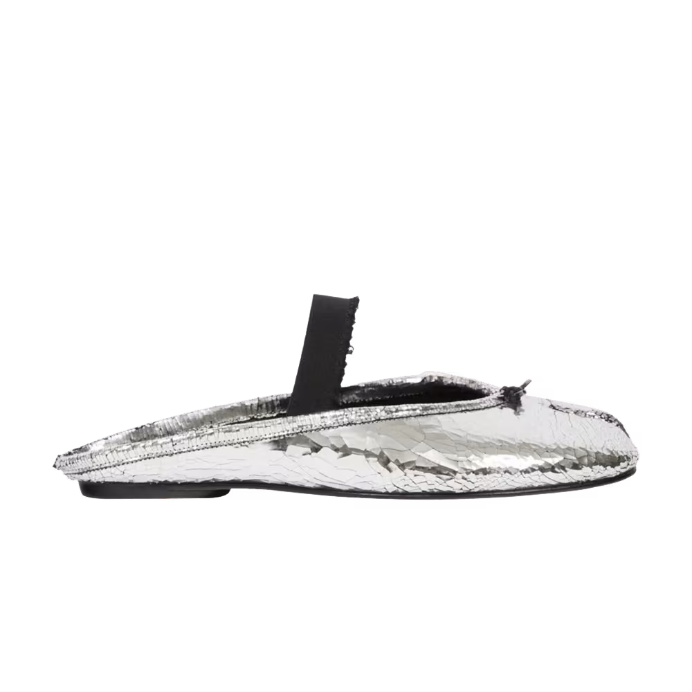 Maison Margiela Women's Tabi Ballet Silver Black