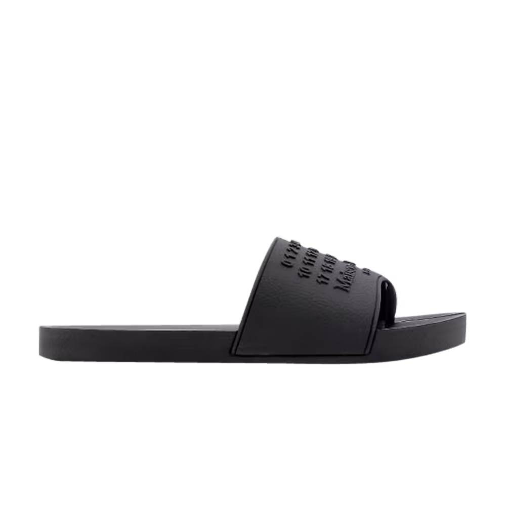 Maison Margiela Tabi Pool Slide Black Raven
