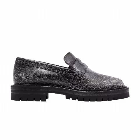 Maison Margiela Cracked Leather Tabi County Loafer 'Black'