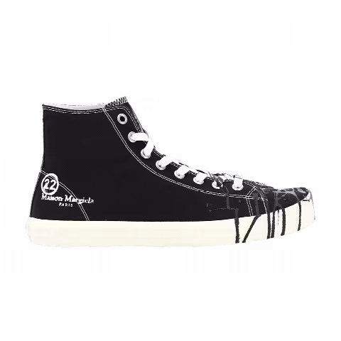 Maison Margiela Vandal Tabi Canvas High 'Black Spill'