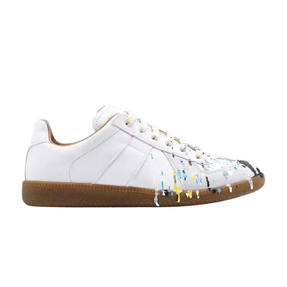 Maison Margiela Women's Replica Low Paint Splatter - Light Grey