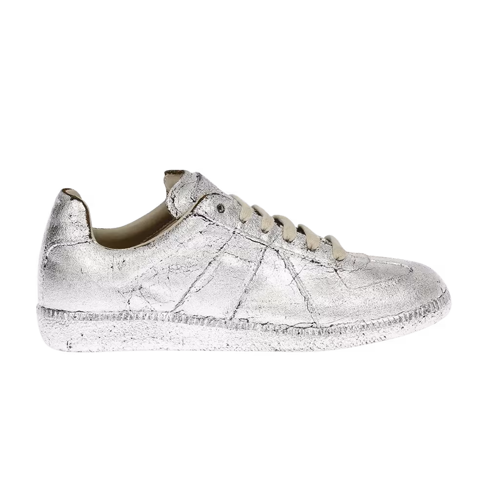 Maison Margiela Women's Replica Low Silver Paint
