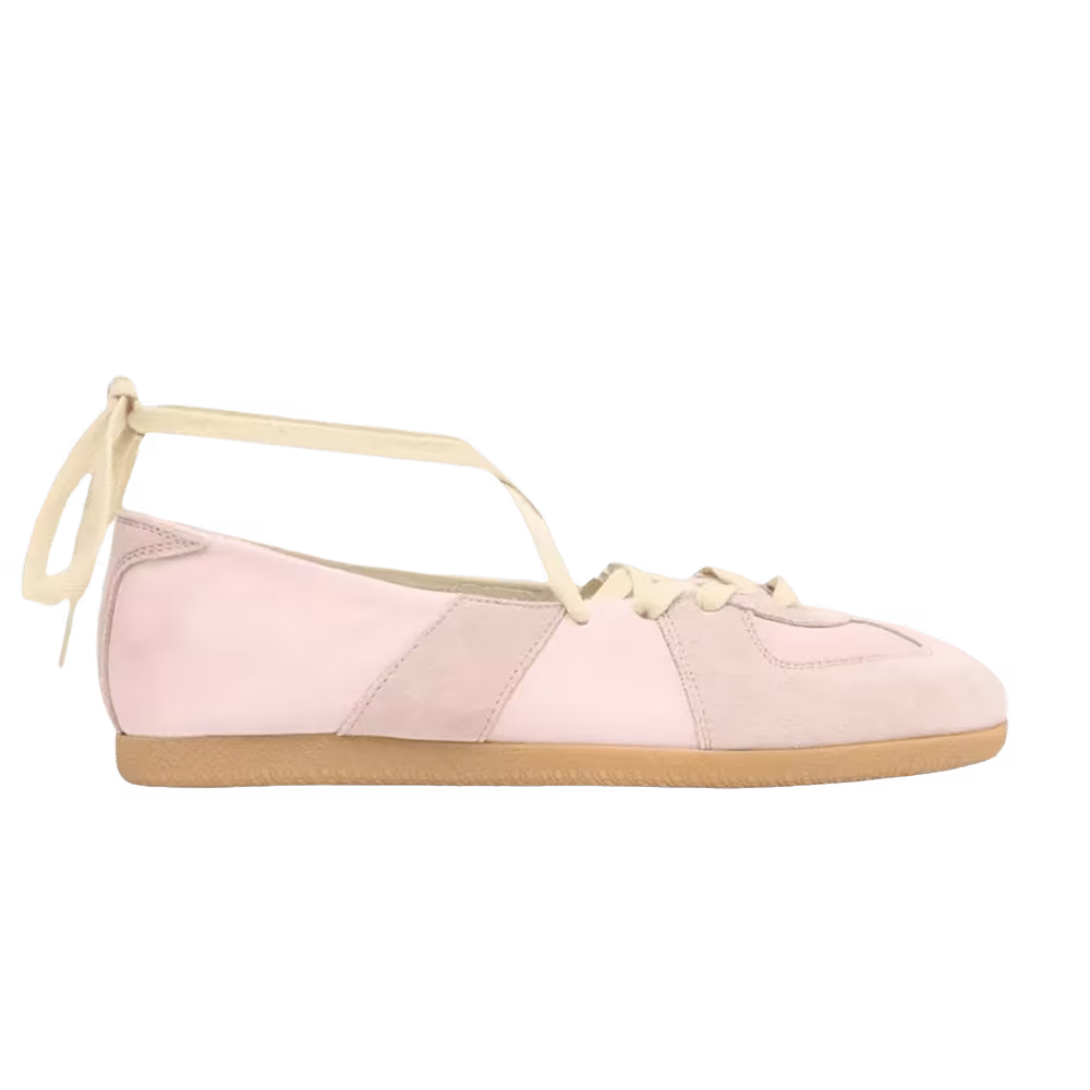 Maison Margiela Women's Replica Soft Laced Ballets Pale Blush