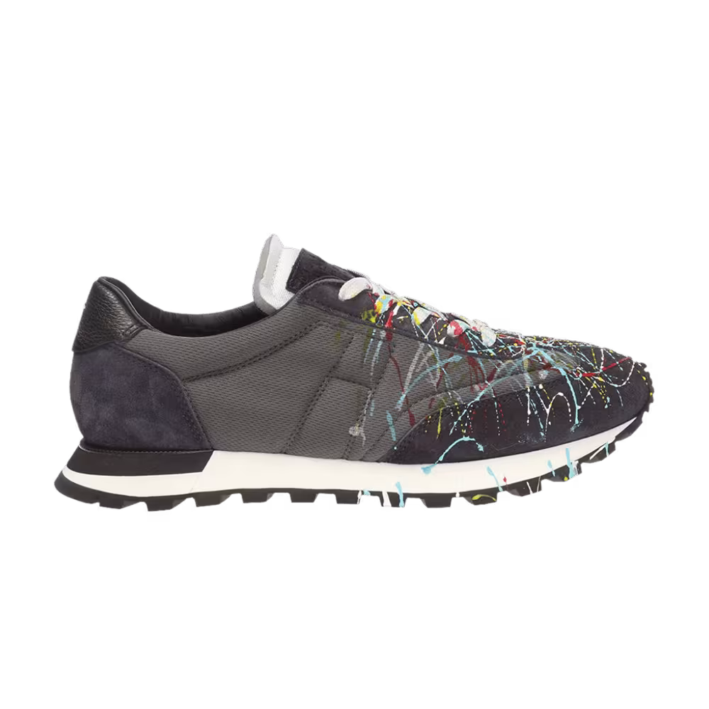 Maison Margiela Replica Runner Low Paint Splatter - Blue Black
