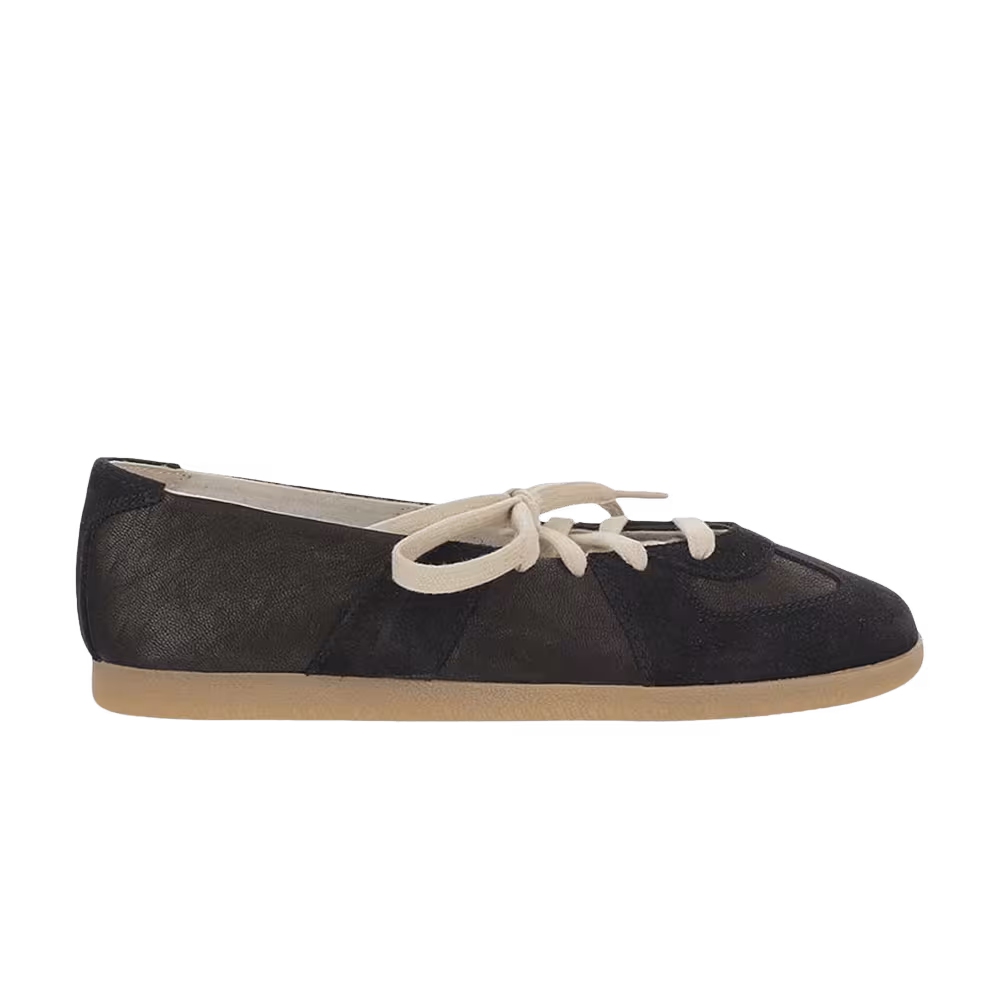 Maison Margiela Women's Replica Soft Laced Ballets Black