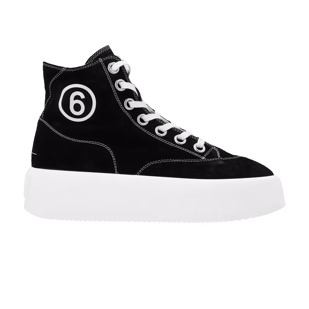 MM6 Maison Margiela Women's Platform High Black White