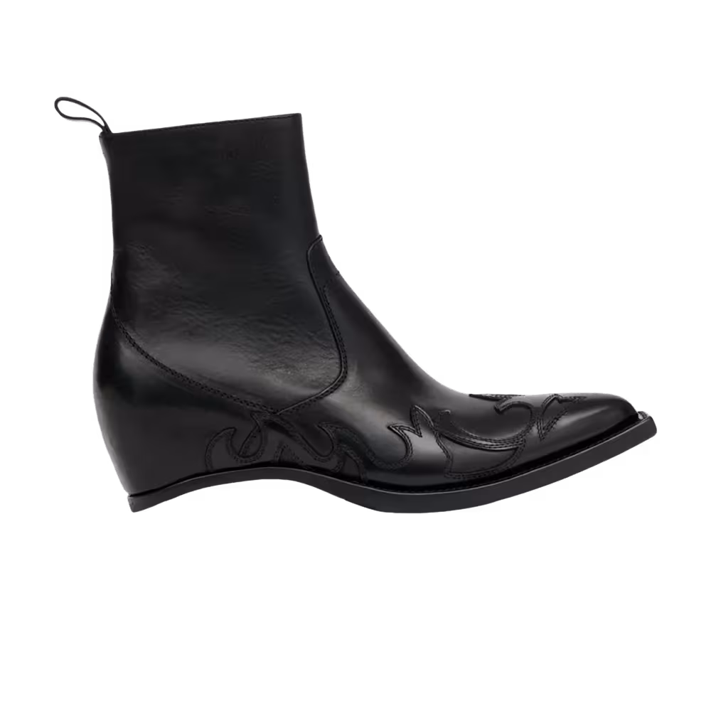 Maison Margiela Women's Heel-Less Western Flame Boot Black