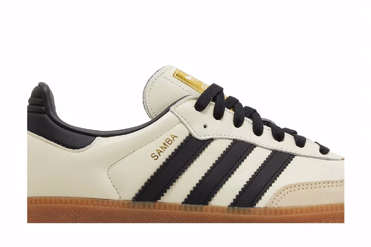 adidas Women's Samba OG Cream White Sand Strata, view 3