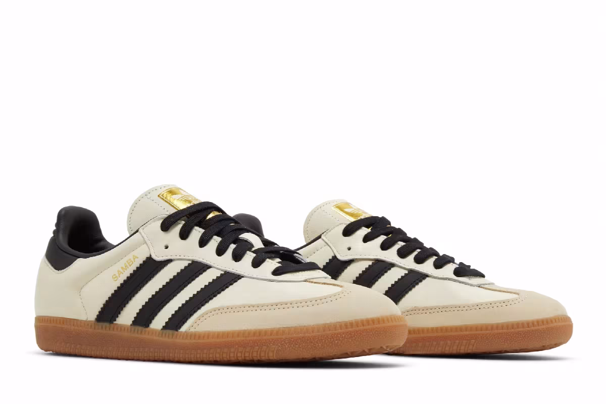 adidas Women's Samba OG Cream White Sand Strata, view 9
