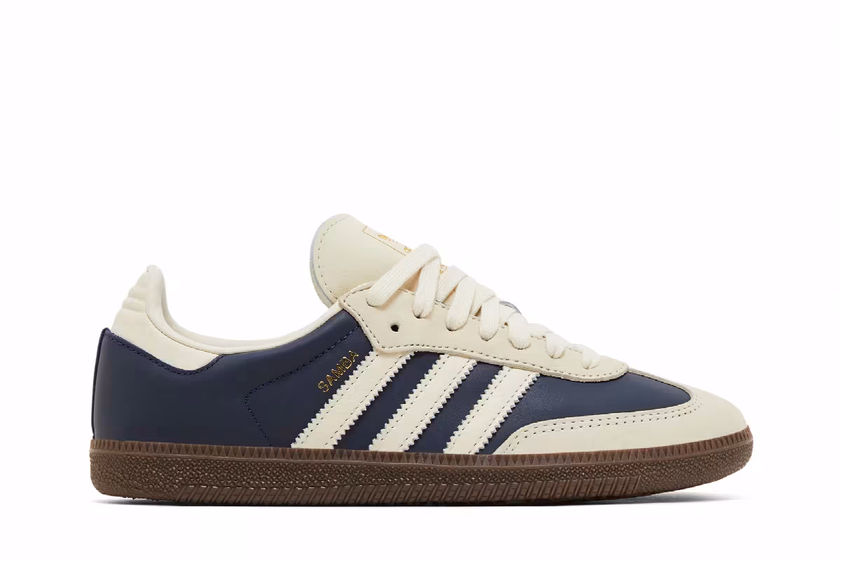 adidas Women's Samba OG Night Indigo Crew White, view 2