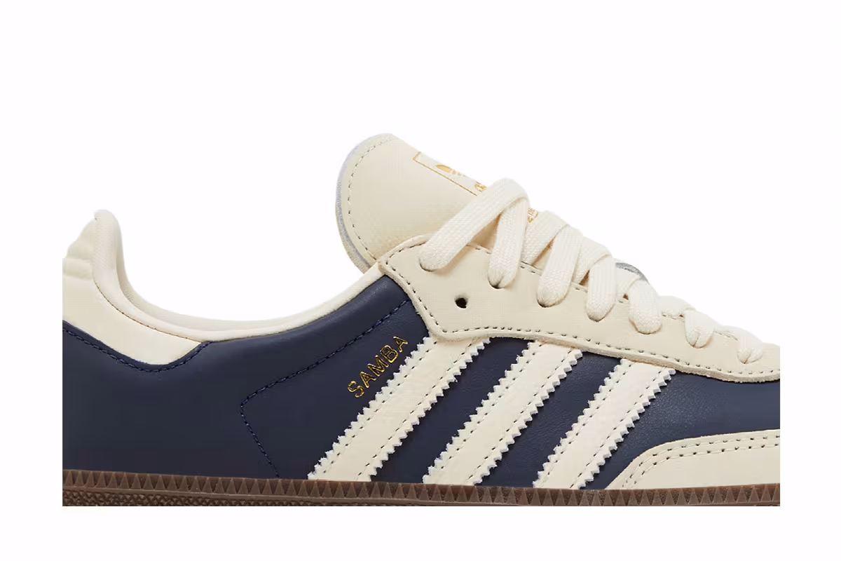 adidas Women's Samba OG Night Indigo Crew White, view 3