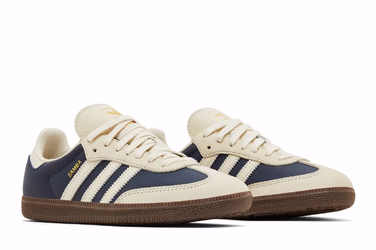 adidas Women's Samba OG Night Indigo Crew White, view 9