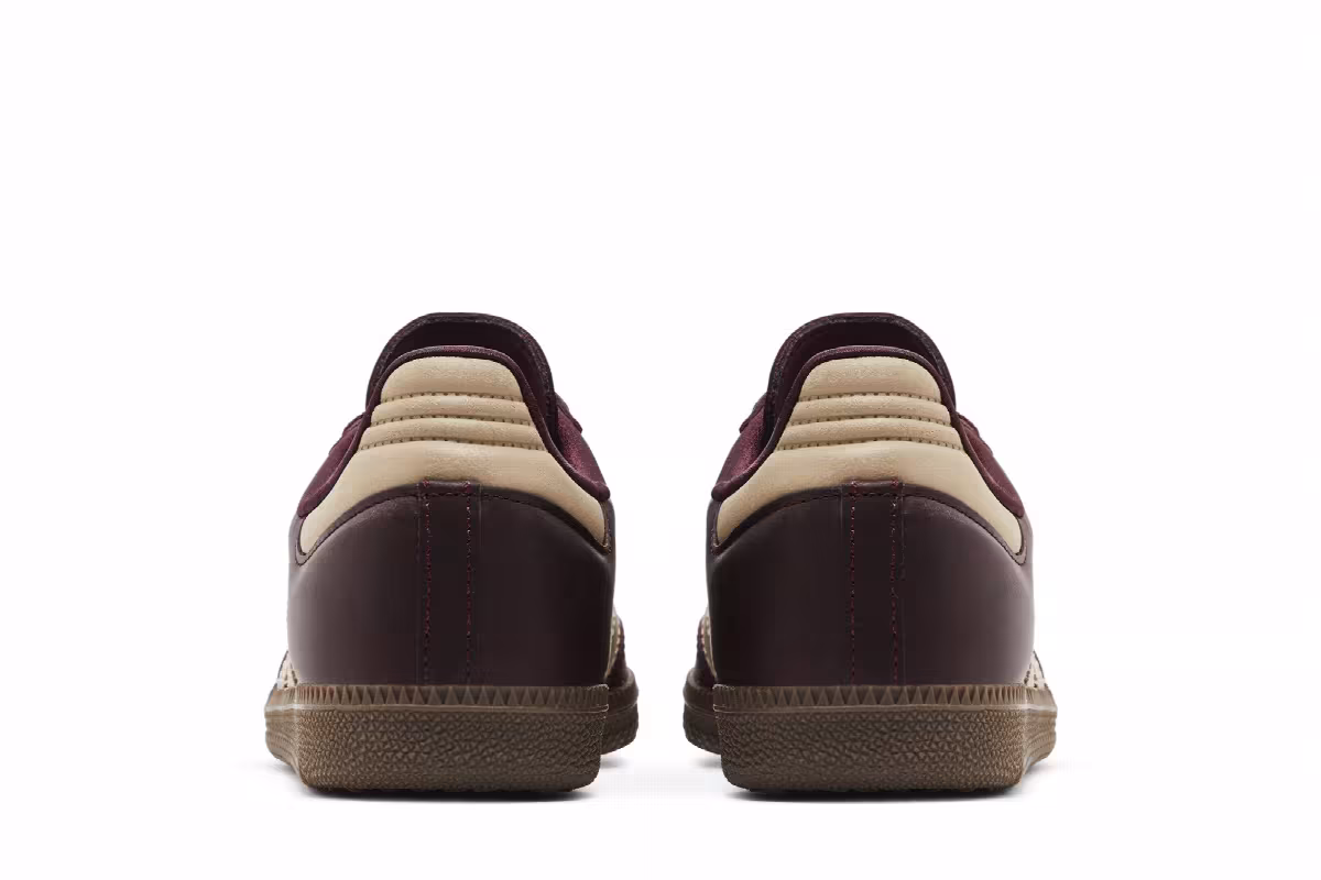 adidas Women's Samba OG Maroon Crystal Sand, view 7