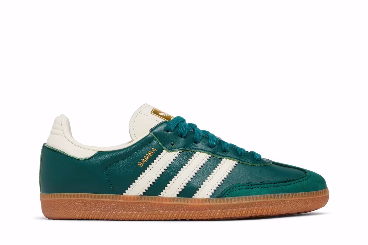 adidas Women's Samba OG Collegiate Green Gum, view 2