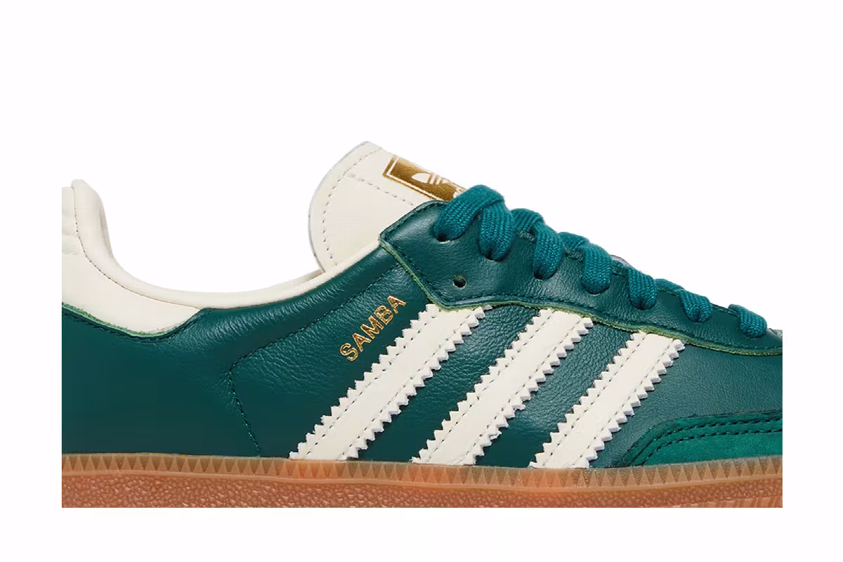 adidas Women's Samba OG Collegiate Green Gum, view 3
