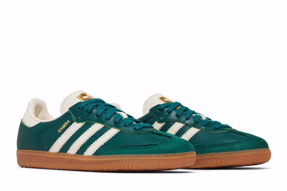 adidas Women's Samba OG Collegiate Green Gum, view 9