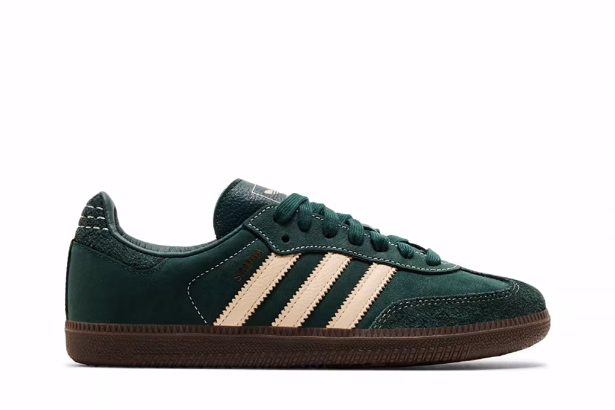 adidas Women's Samba OG Mineral Green, view 2