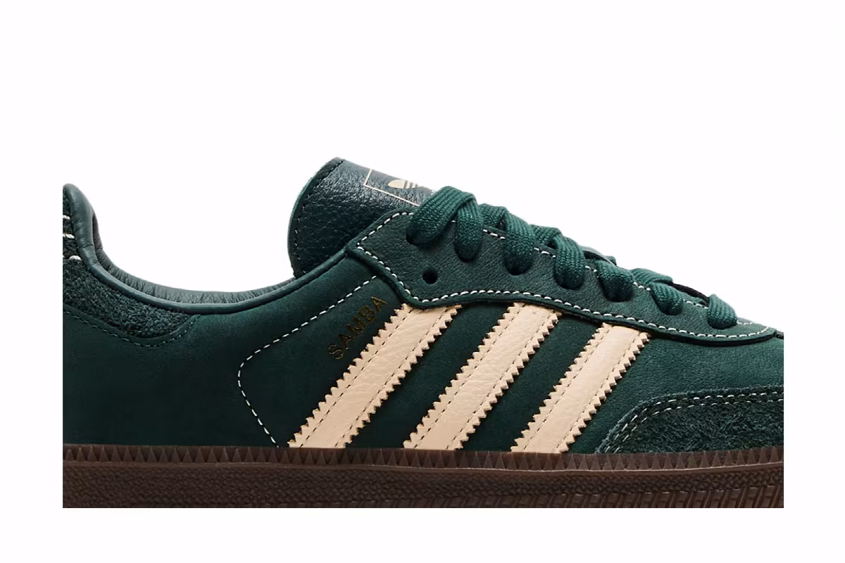 adidas Women's Samba OG Mineral Green, view 3
