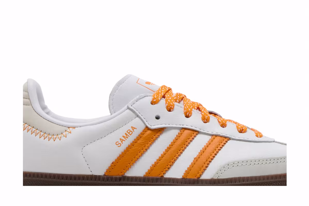 adidas Women's Samba OG White Equipment Orange, view 3