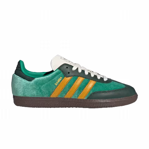 adidas Wmns Samba OG 'Green Preloved Yellow Velvet'