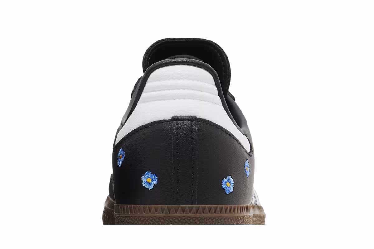 adidas Women's Samba OG Black Floral Embroidery, view 8