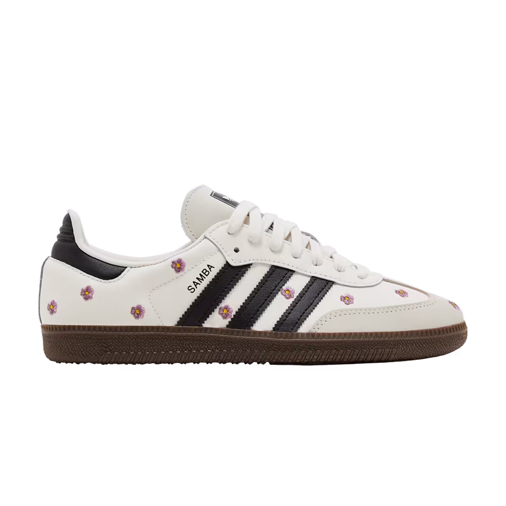 adidas Women's Samba OG White Floral Embroidery