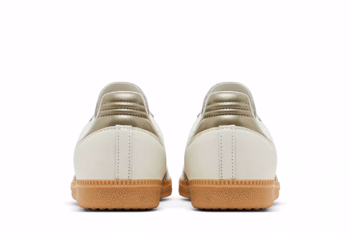 adidas Women's Samba OG Off White Wonder Gold Metallic, view 7