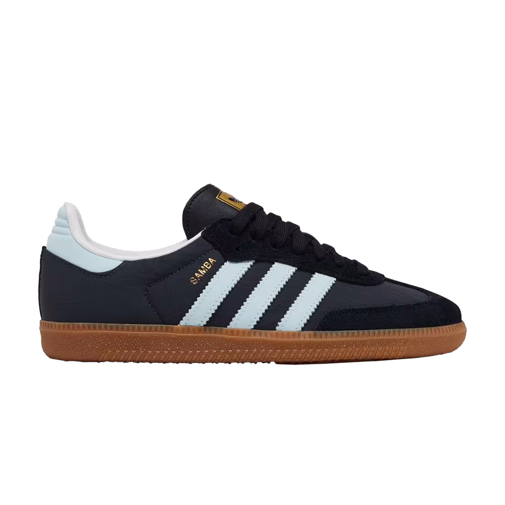 adidas Women's Samba OG Carbon Almost Blue Gum