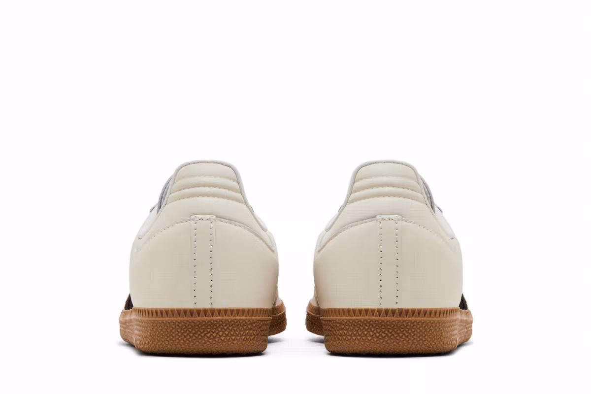 adidas Women's Samba OG Off White Dark Brown, view 7