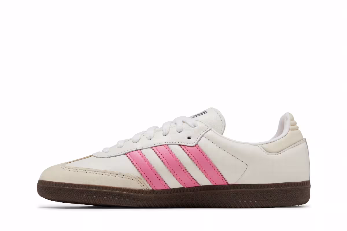 adidas Women's Samba OG White Lucid Pink, view 4