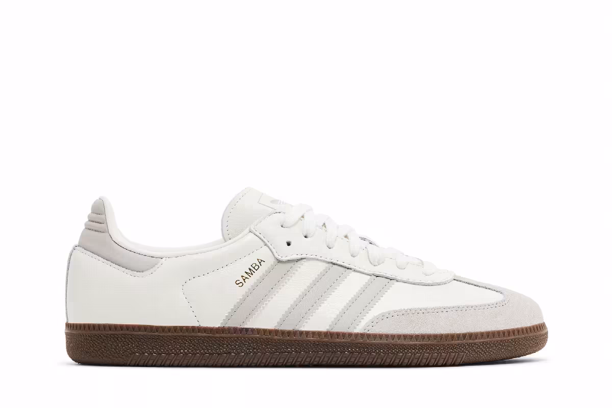 adidas Women's Samba OG White Granite, view 2