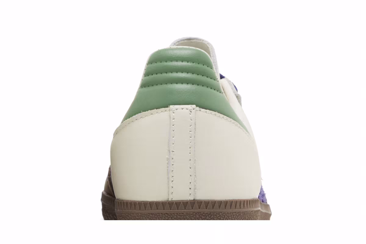 adidas Women's Samba OG Off White Purple Green, view 8