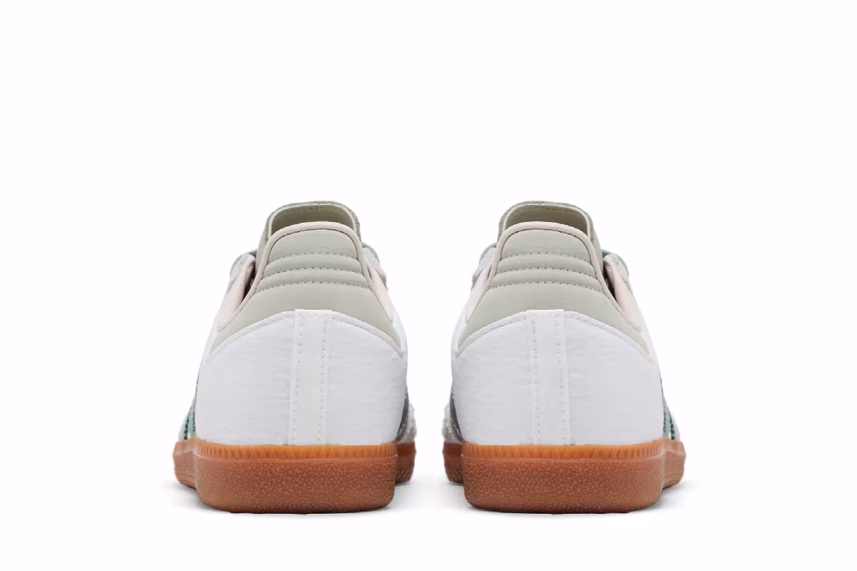 adidas Women's Samba OG White Silver Green, view 7