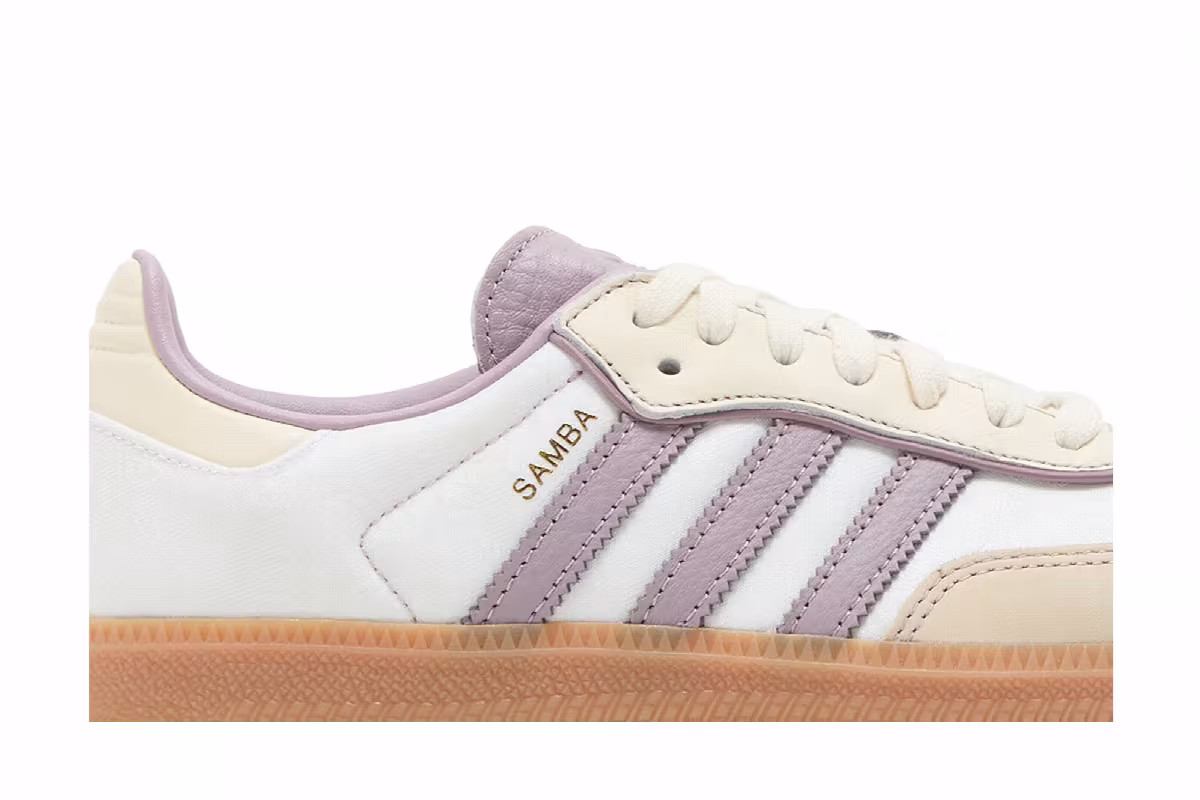 adidas Women's Samba OG Cream White Preloved Fig, view 3