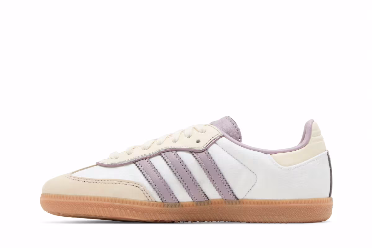 adidas Women's Samba OG Cream White Preloved Fig, view 4