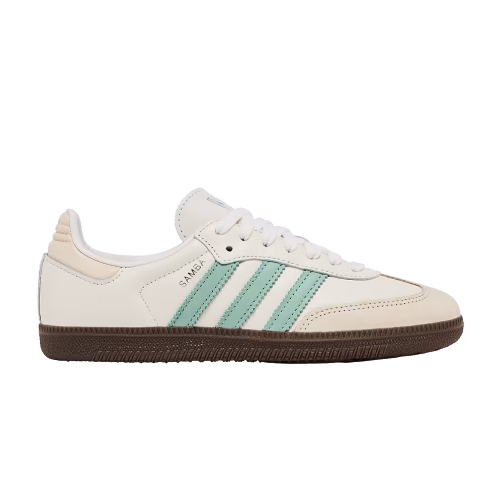 adidas Women's Samba OG White Hazy Green