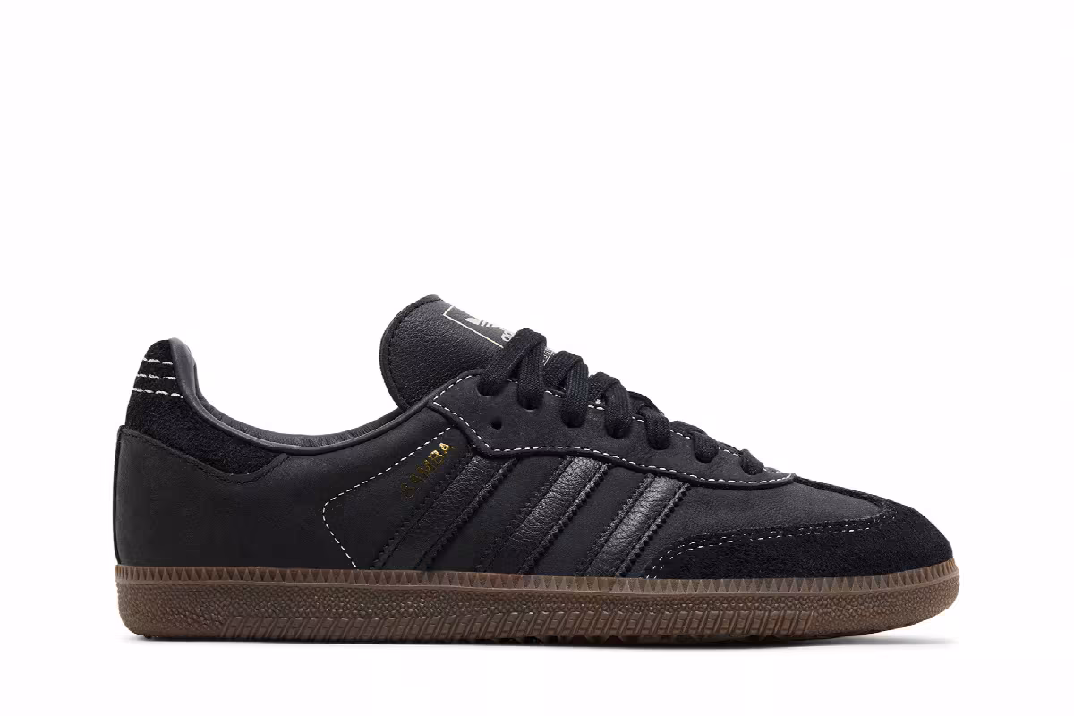 adidas Women's Samba OG Black Crystal Sand, view 2