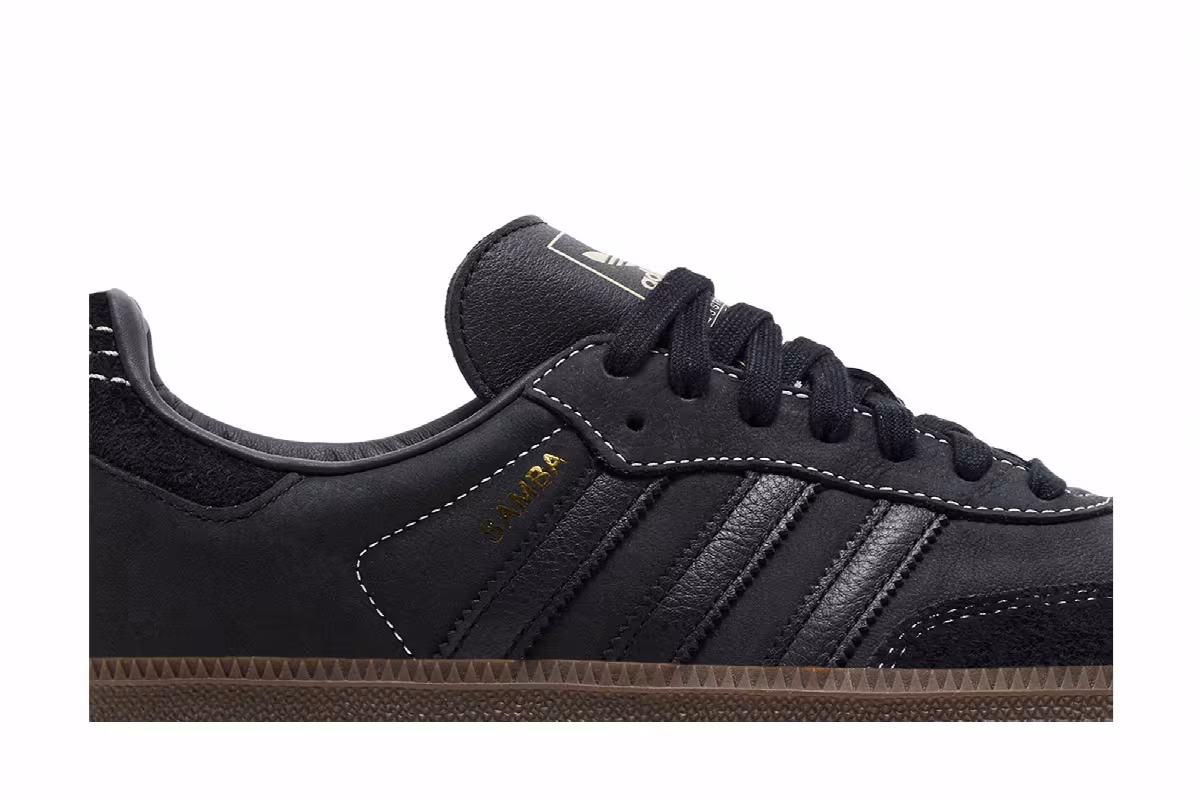 adidas Women's Samba OG Black Crystal Sand, view 3