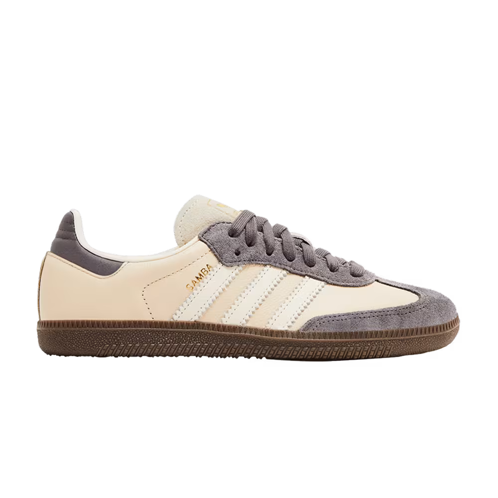 adidas Women's Samba OG Crystal Sand Charcoal