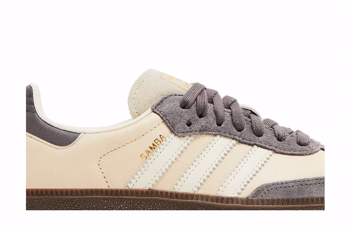 adidas Women's Samba OG Crystal Sand Charcoal, view 3